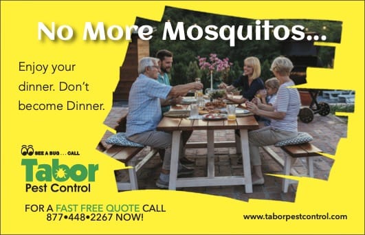 Tabor Pest Control ad for residential mosquito control services